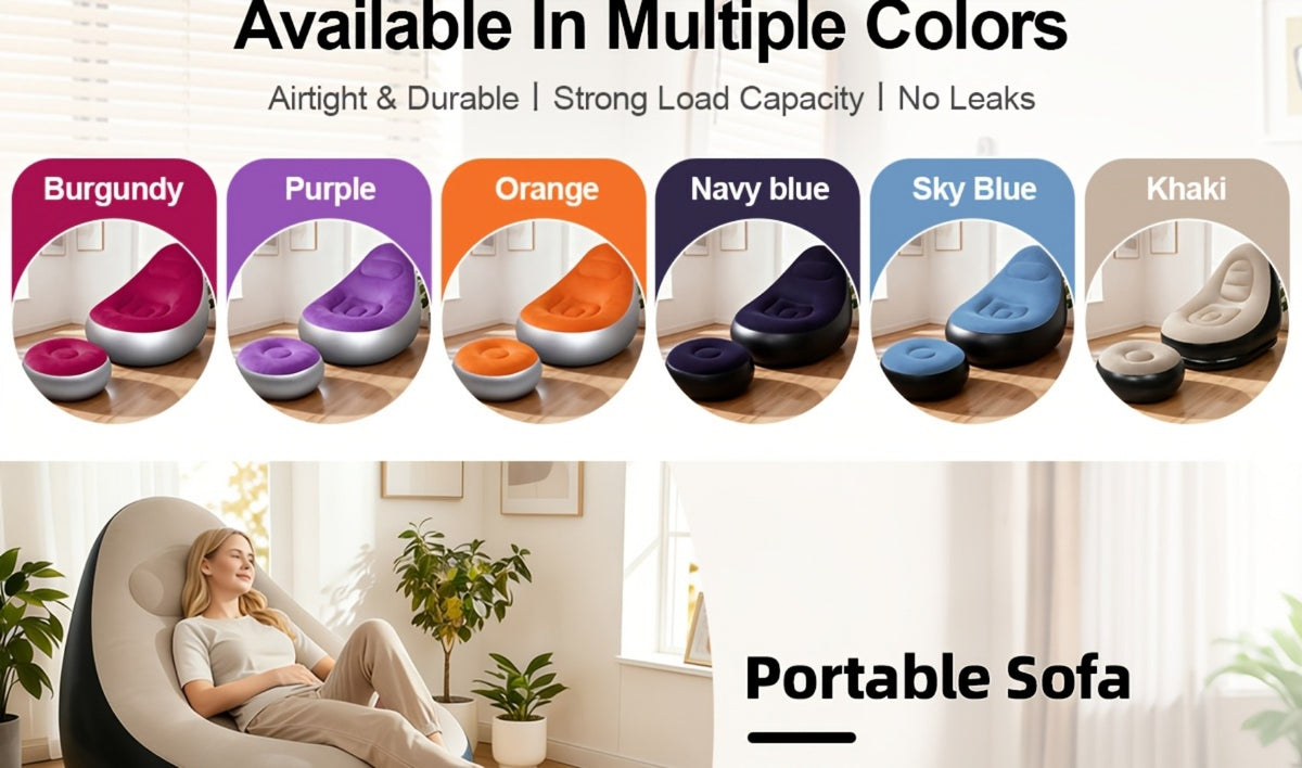 Inflatable Chair with Multiple Color Options for Comfortable Everyday Seating detail image - detail view 17
