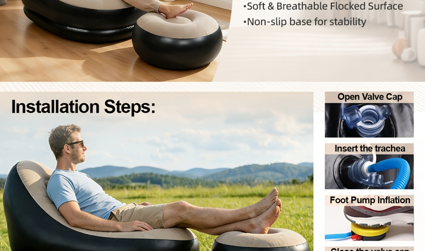 Inflatable Chair with Multiple Color Options for Comfortable Everyday Seating detail image - detail view 18