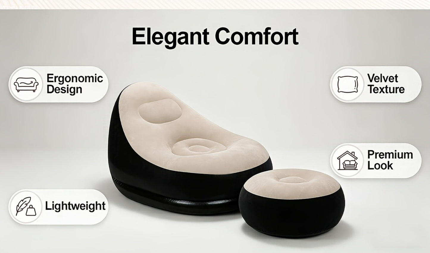 Inflatable Chair with Multiple Color Options for Comfortable Everyday Seating detail image - detail view 21