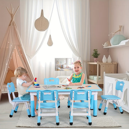 Kids Activity Table Set with Adjustable Height for Kids' Room detail image - detail view 4
