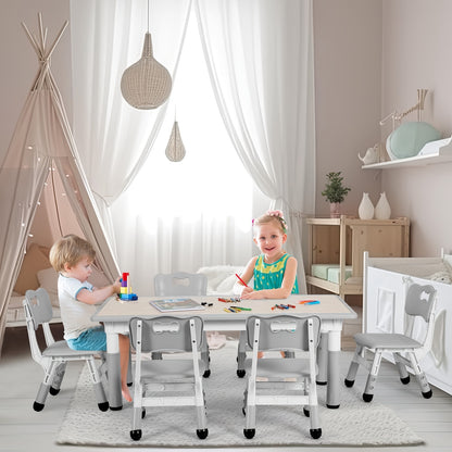 Kids Activity Table Set shown in the Gray option