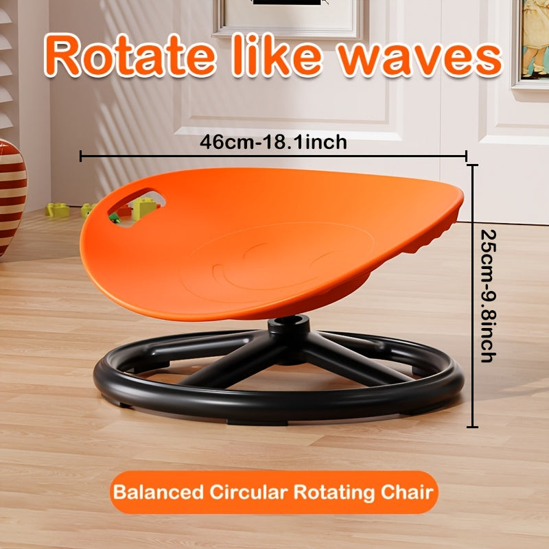 Kids Balance Stool shown in the Swivel Stool - Orange option