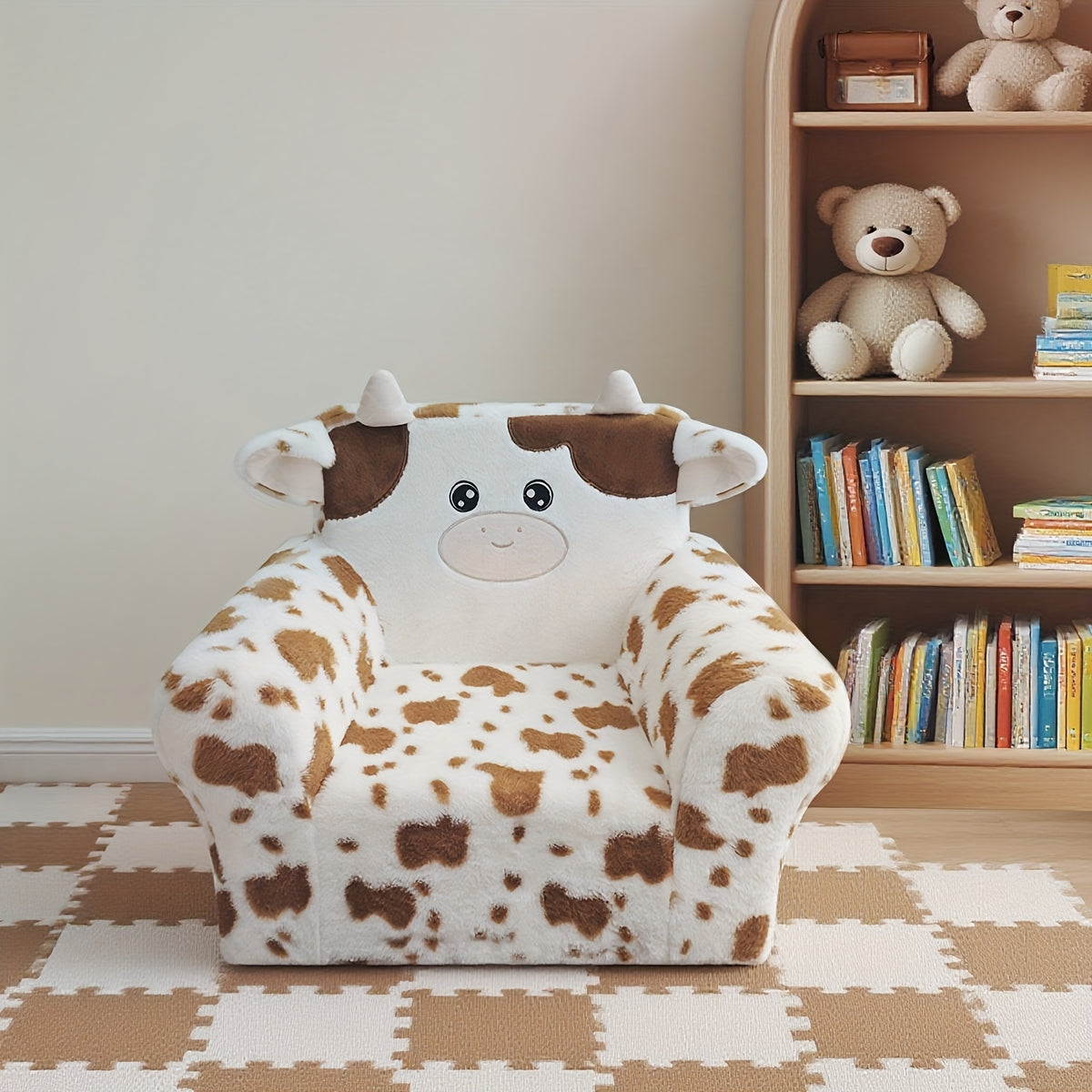 Kids Sofa shown in the Brown option
