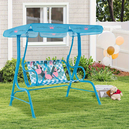 Kids Outdoor Swings and Patio Furniture shown in the Light Blue option