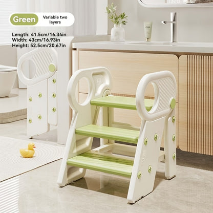 Kids Step Stool with Adjustable Height for Comfortable Everyday Seating in Kids' Room detail image - detail view 7