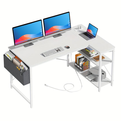 Computer Desk shown in the White, 48 Inch option