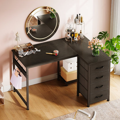L-Shaped L Shaped Desk for Work, Display, and Everyday Use in Bedroom detail image - detail view 9