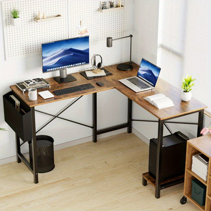 Computer Desk shown in the Brown table option