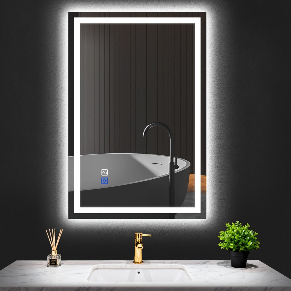 LED Bathroom Vanity Mirror with Anti-Fog Function for Dressing and Daily Routines detail image - detail view 3