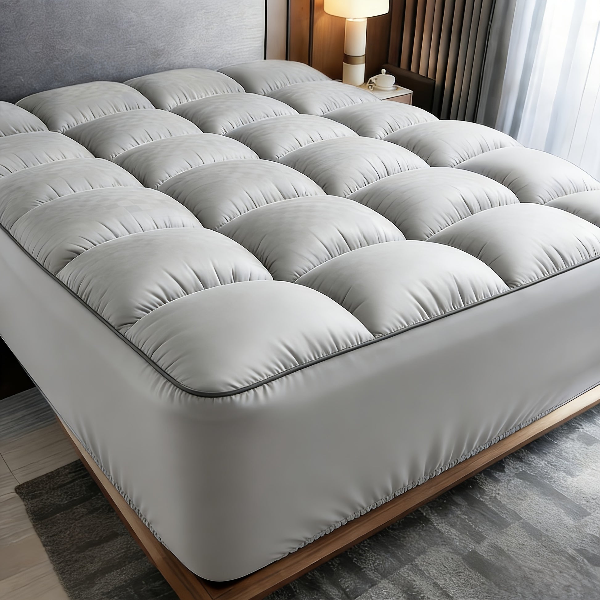 Mattress Covers and Protectors shown in the Grey, Twin option