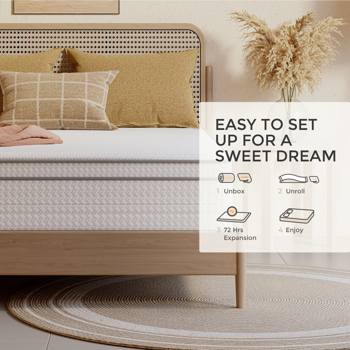 Mattress shown in the Full, 14 inch option