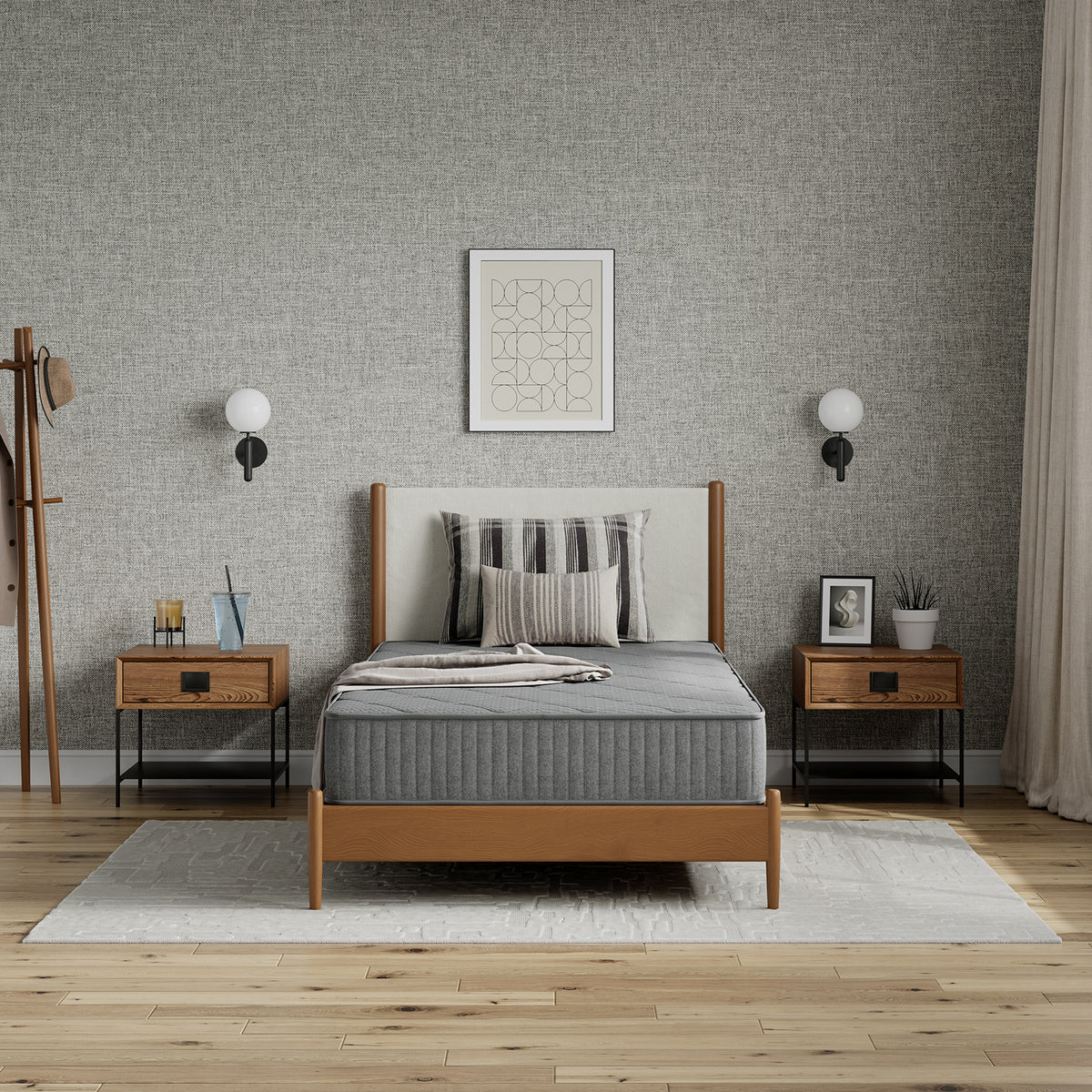 Mattress shown in the Full, 6in Gray option