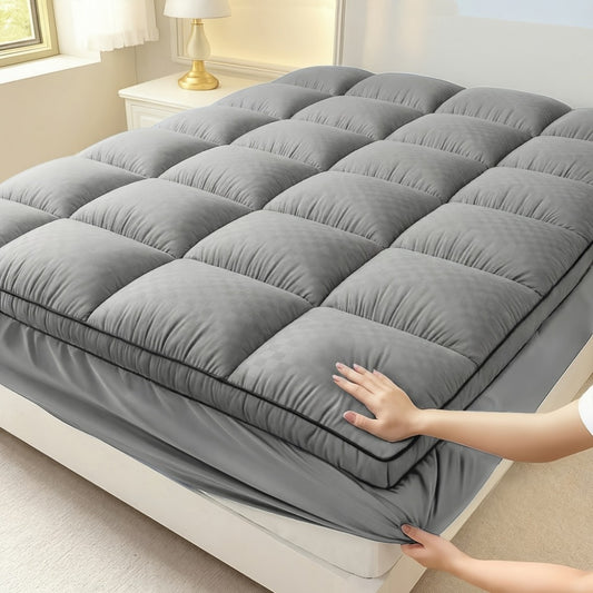 Mattress Protector, Fitted Non-Slip Machine Washable - Deep Pocket Cooling Design, Fits 8 shown in the main product view