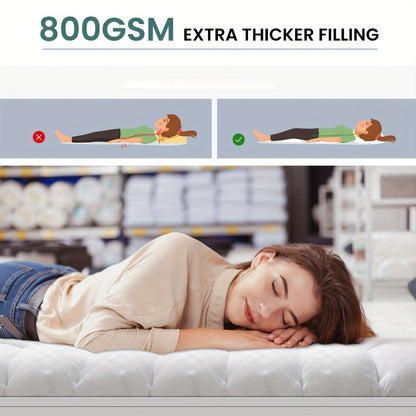 Mattress Topper, Portable Bed Topper for Bedroom Comfort and Support detail image - detail view 9