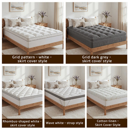 Mattress Topper with Non-Slip Base, Cooling Mattress Topper for Bedroom detail image - detail view 15