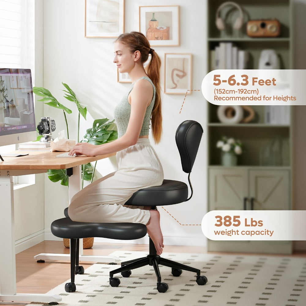 Meditation Chair with Cross-Legged Seat and Adjustable Height detail image - detail view 18