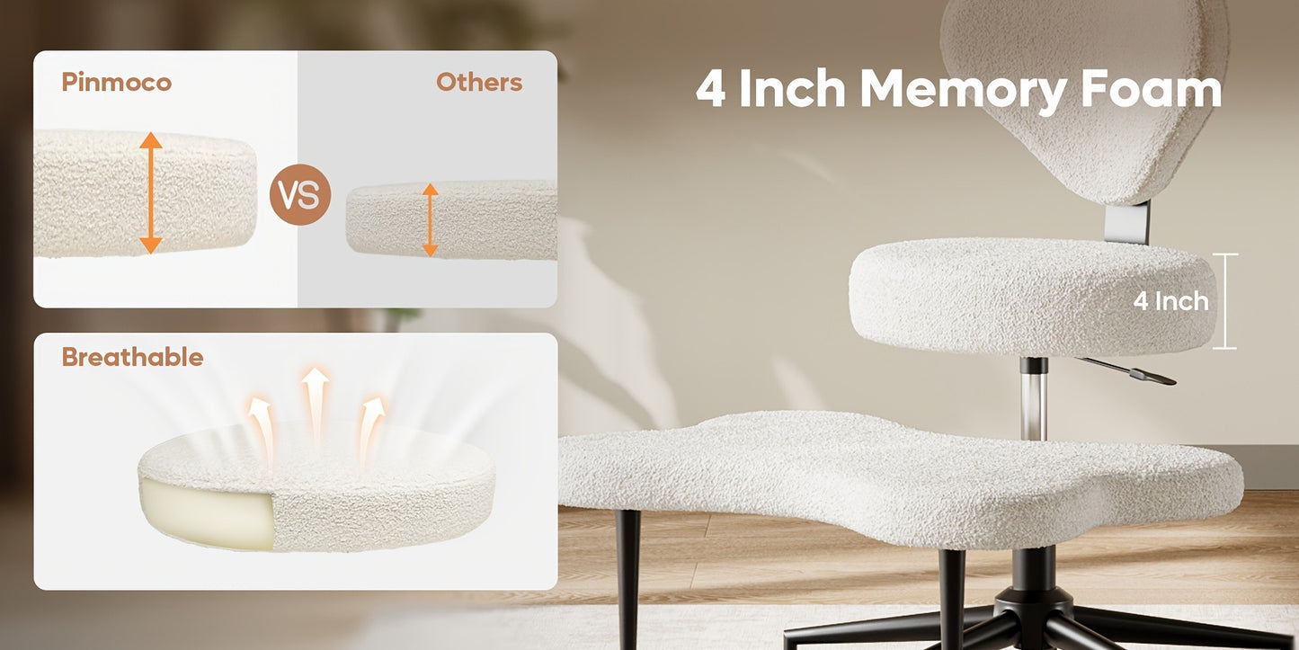 Meditation Chair with Cross-Legged Seat and Adjustable Height detail image - detail view 21