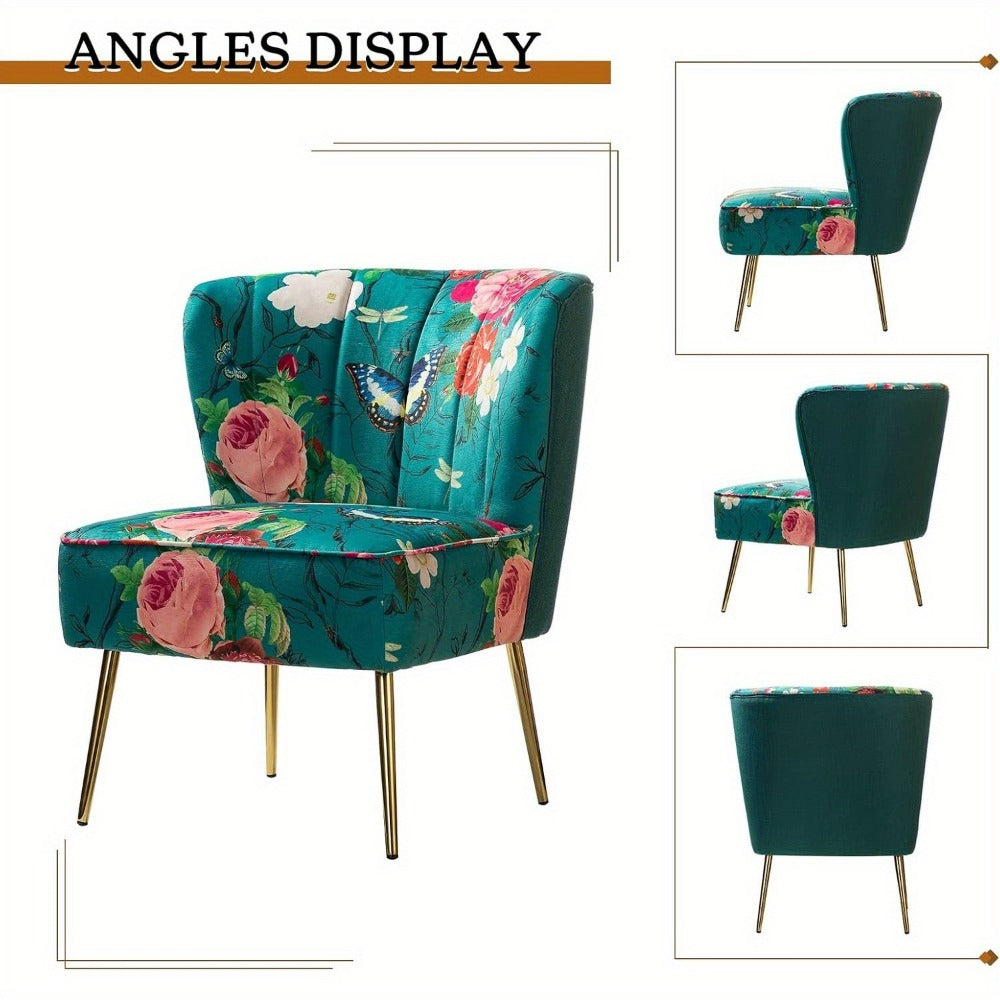 Metal Accent Chair with Multiple Color Options for Living Room detail image - detail view 12