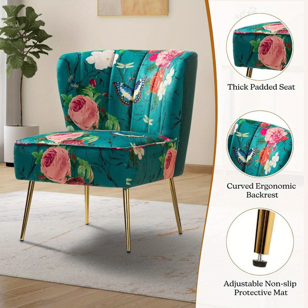 Metal Accent Chair with Multiple Color Options for Living Room detail image - detail view 6
