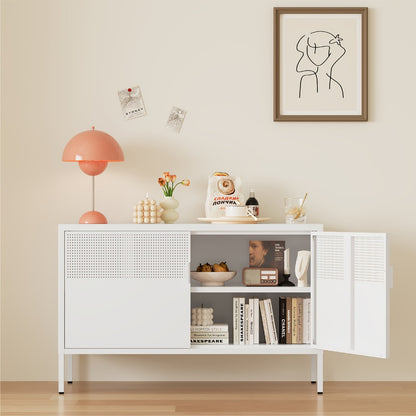 Metal Bathroom Storage Cabinet, Home Storage Cupboard for Organized Everyday Storage detail image - detail view 7