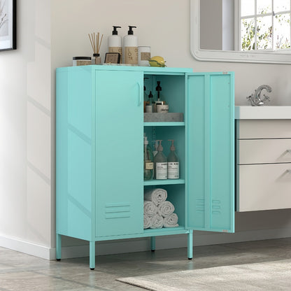 Metal Bathroom Storage Cabinet with Adjustable Shelves for Organized Everyday Storage detail image - detail view 11