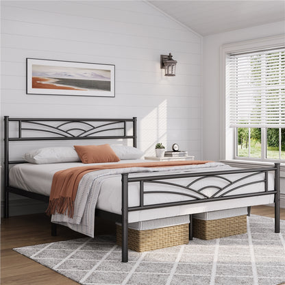 Bed Frame shown in the Black, queen option