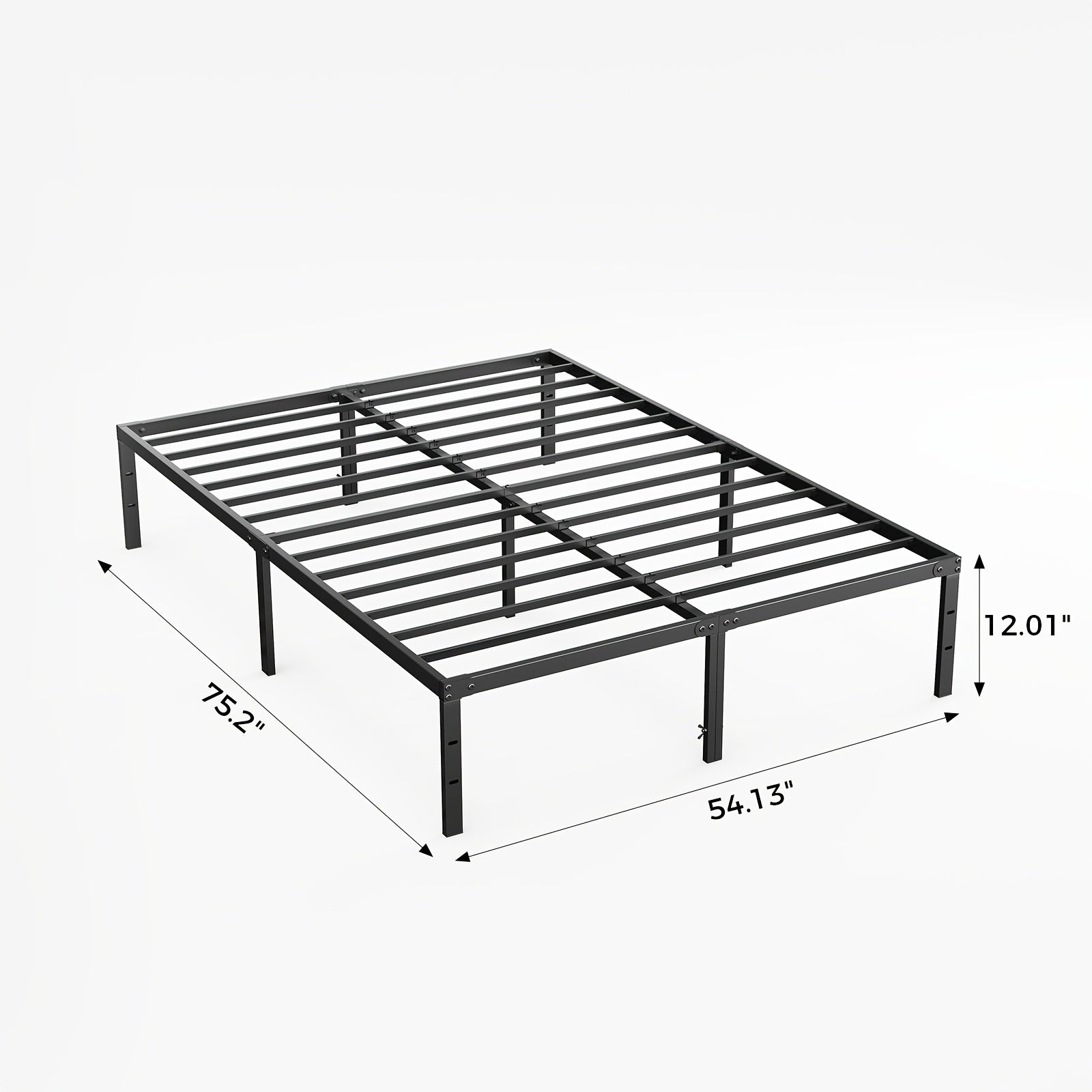 Bed Frame shown in the Full(12IN) option