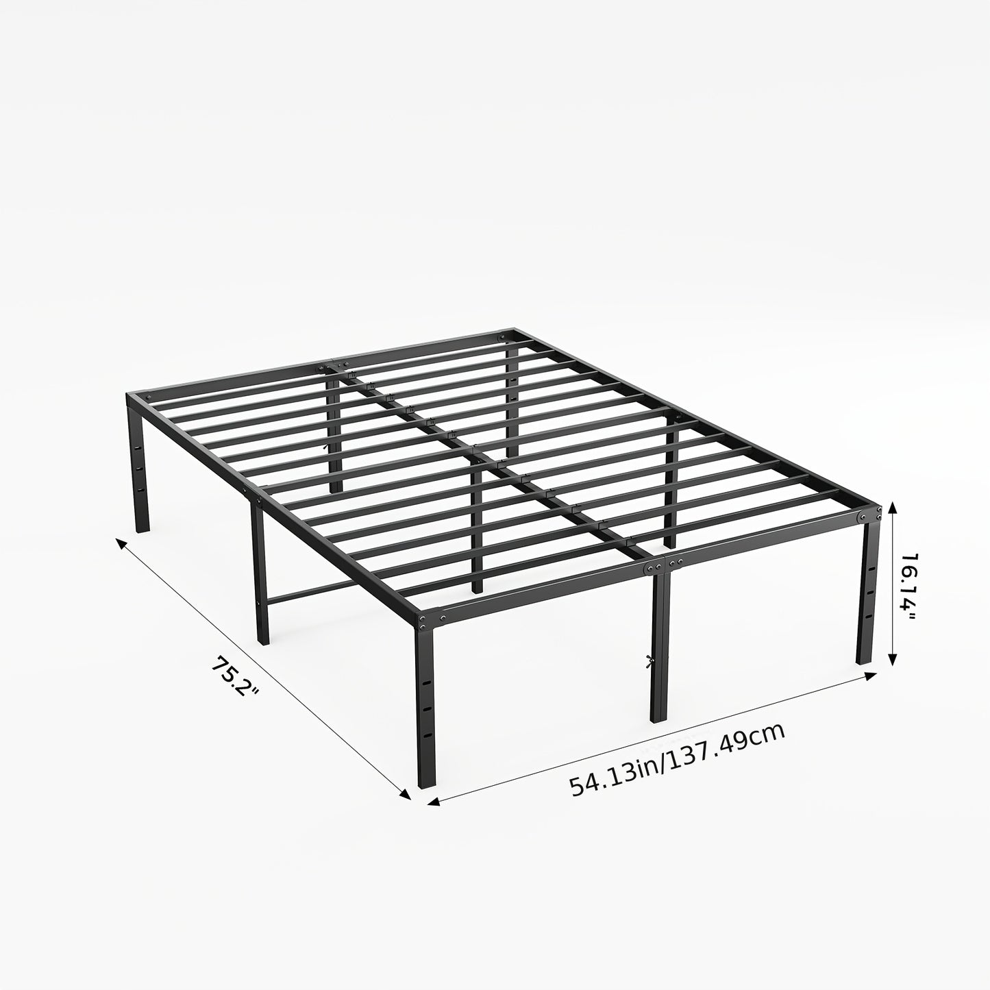 Bed Frame shown in the Full(16IN) option