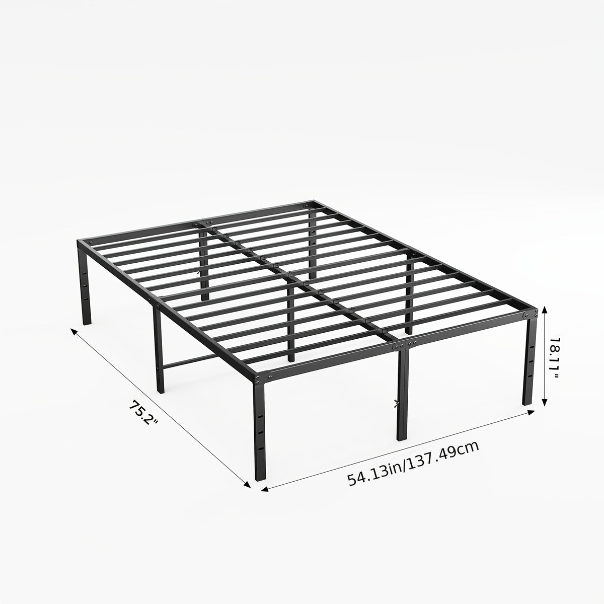 Bed Frame shown in the Full (18IN) option