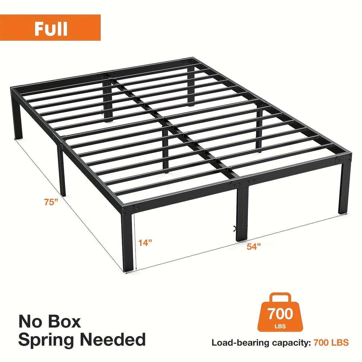 Bed Frame shown in the Full option