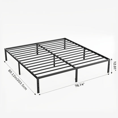 Bed Frame shown in the King(12IN) option