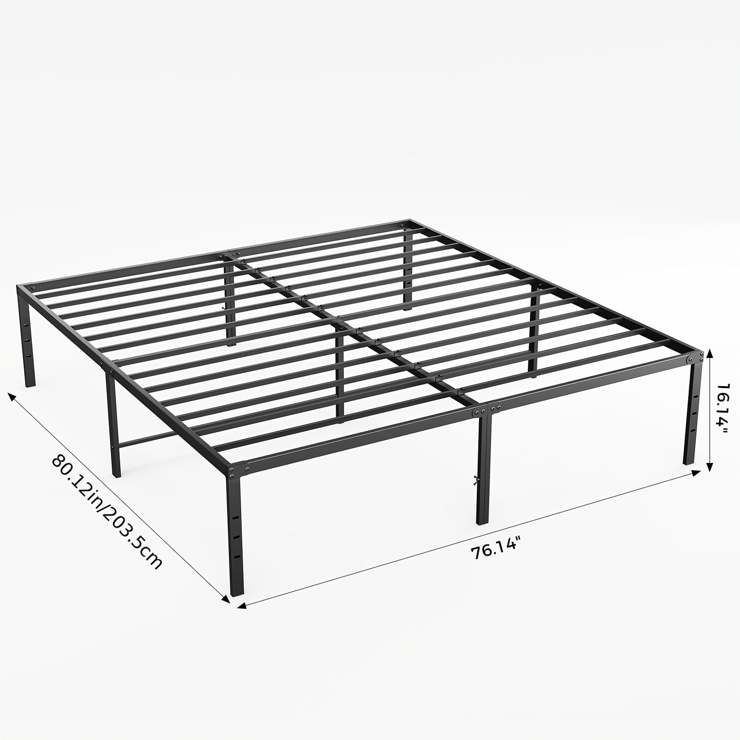Bed Frame shown in the King(16IN) option
