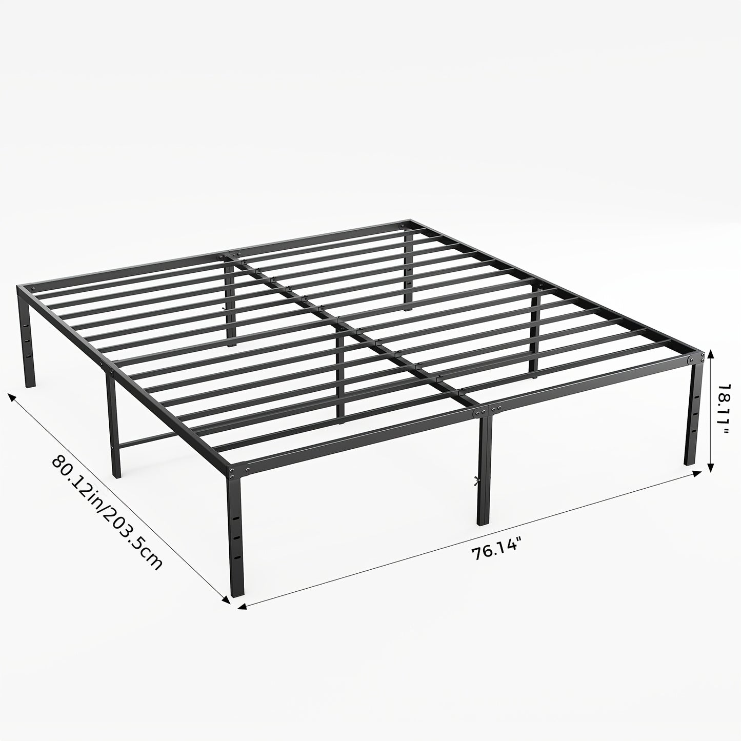 Bed Frame shown in the King (18IN) option