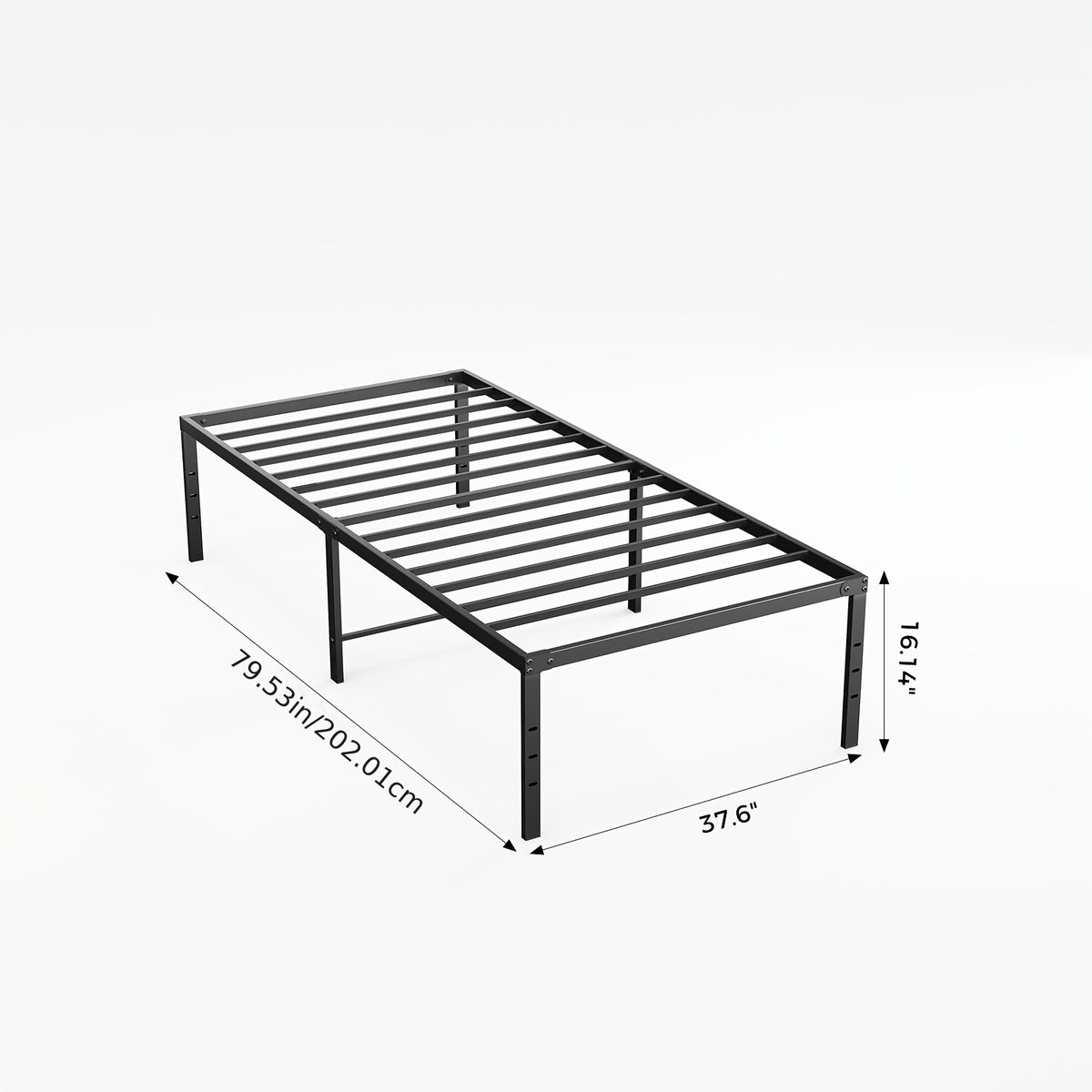 Bed Frame shown in the Twin XL(16IN) option
