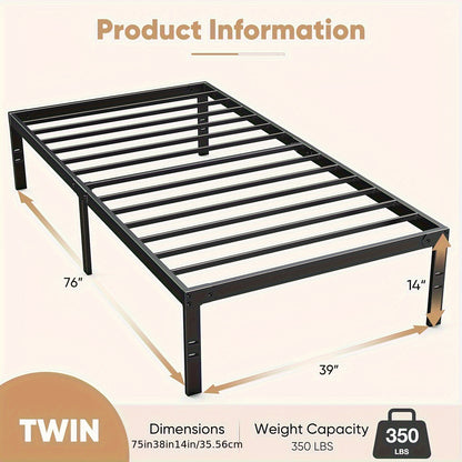 Bed Frame shown in the TWIN option