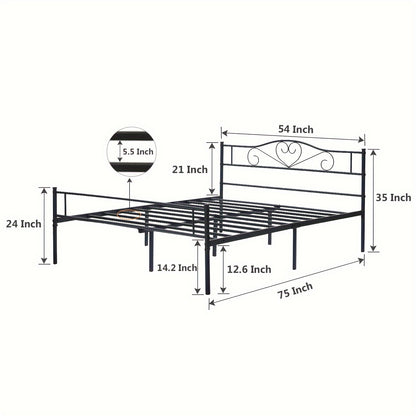 Bed Frame shown in the Black, Full option