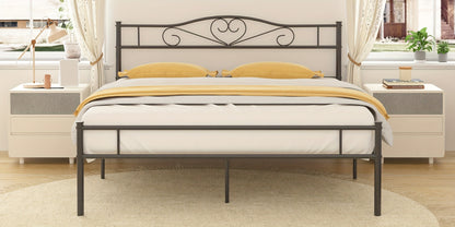 Metal Bed Frame with Headboard and Footboard and No Box Spring Needed for Bedroom detail image - detail view 22