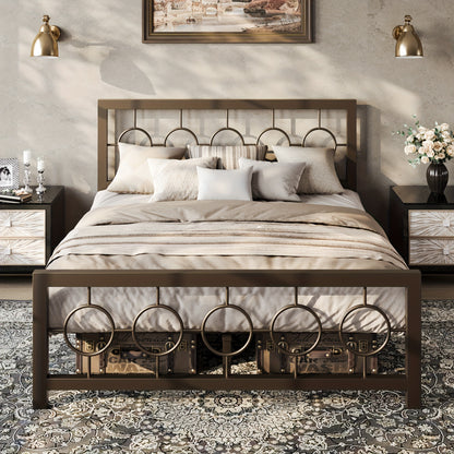 Bed Frame shown in the Brown, Queen option
