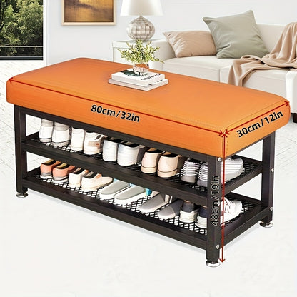 Entryway Bench shown in the Orange, 32 inches option