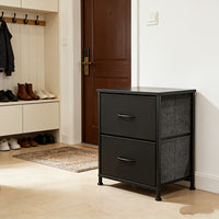 2-drawer cabinet-Black*1
