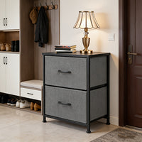 2-drawer cabinet-Gray*1