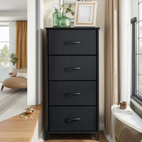 4-drawer cabinet-Black