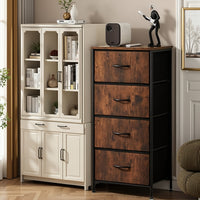 4-drawer cabinet-Rust
