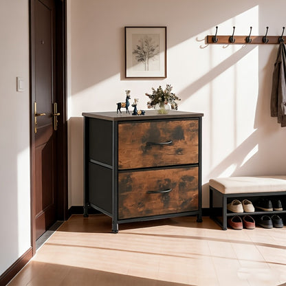 Metal Fabric Storage Cabinet with Deep Drawers for Organized Everyday Storage in Entryway detail image - detail view 16
