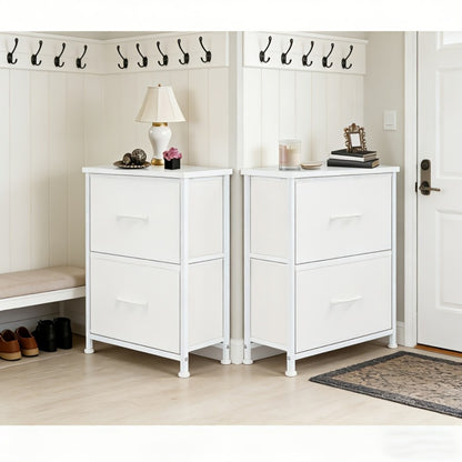 Metal Fabric Storage Cabinet with Deep Drawers for Organized Everyday Storage in Entryway detail image - detail view 19