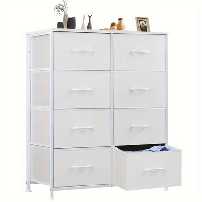Metal Fabric Storage Cabinet with Deep Drawers for Organized Everyday Storage in Entryway detail image - detail view 7