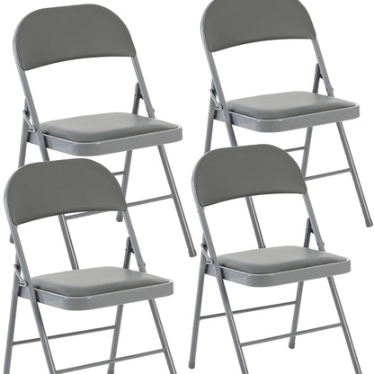 Folding Chair shown in the Grey, 4 Packs option