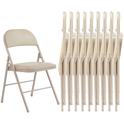 Folding Chair shown in the Khaki, 10 Packs option