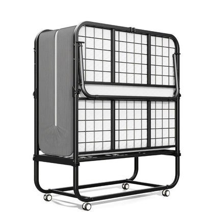 Folding Bed, Portable Roll Away Guest Bed 75x31 Inch 4-Section Fold Flat with Sturdy Metal shown in the main product view