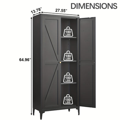 Storage Cabinet shown in the Black option